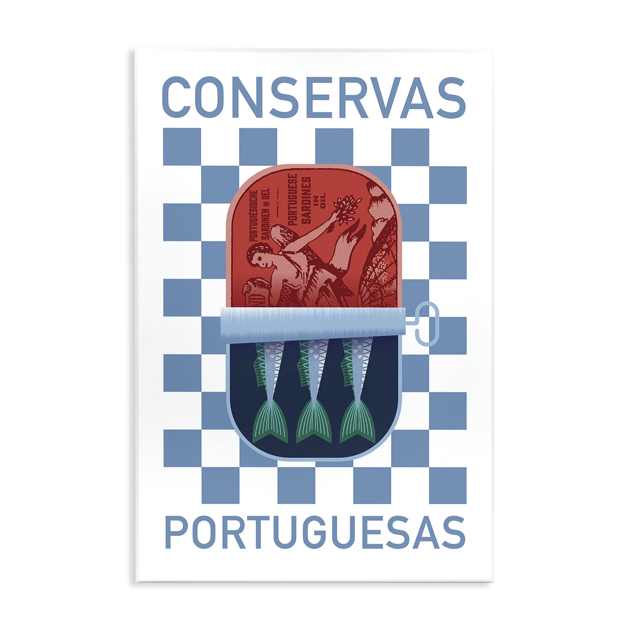 Stupell Industries Portuguese Canned Fish Food & Beverage Painting Unframed Art Print Wall Art, 10 x 15