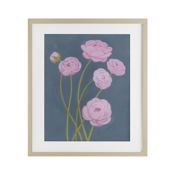 Stupell Industries Posies And Dust Birch Framed Print Under Glass design by Grace Popp, 21 x 17