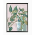 thumbnail image 1 of Stupell Industries Potted Plant Green Pink Painting Framed Wall Art by Jennifer Goldberger, 1 of 1