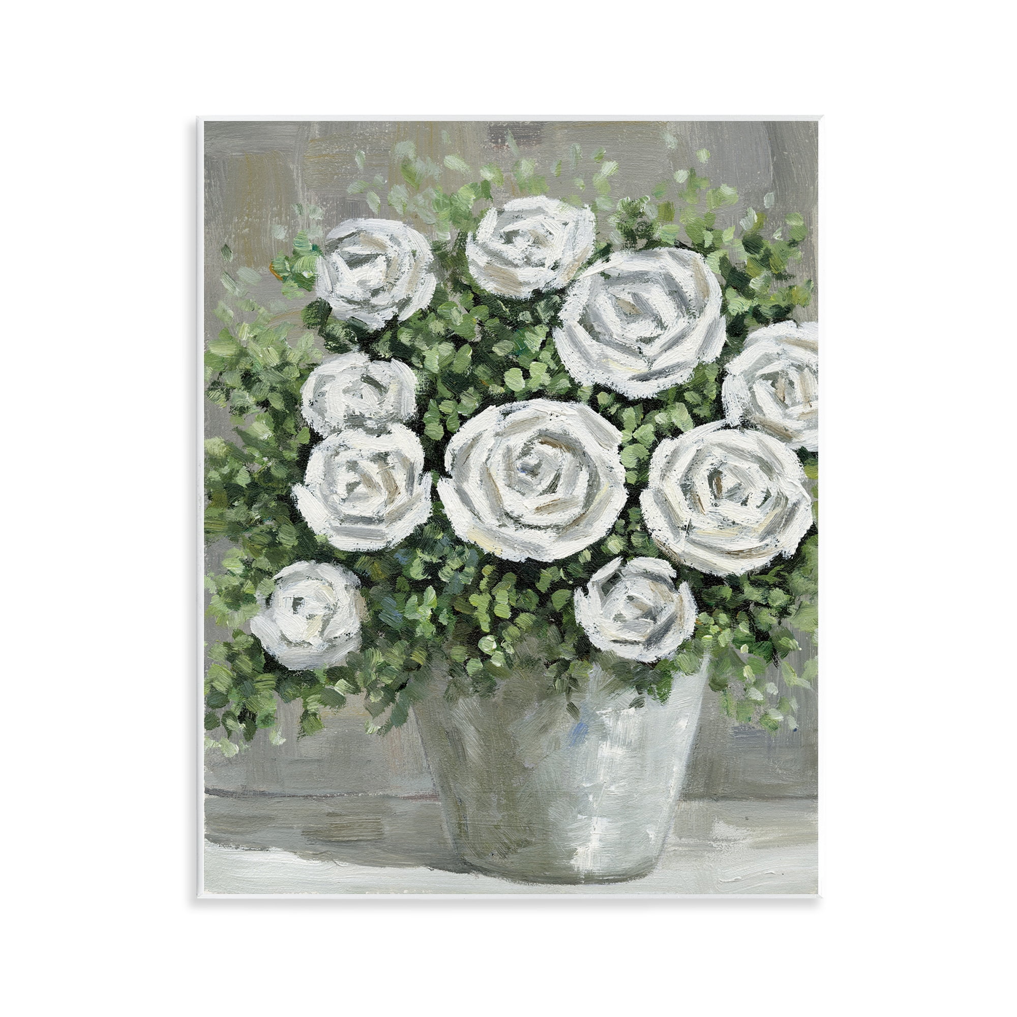 Stupell Industries Potted Ranunculus Blooms Botanical & Floral Painting Unframed Art Print Wall Art, 11 x 14