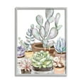 thumbnail image 1 of Stupell Industries Potted Succulent Modern Living Room Still life Plants, 16 x 20, Design by Ziwei Li, 1 of 7