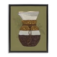 thumbnail image 1 of Stupell Industries Pour Over Coffee Maker Food & Beverage Painting Black Floater Framed Art Print Wall Art, 17 x 21, 1 of 10