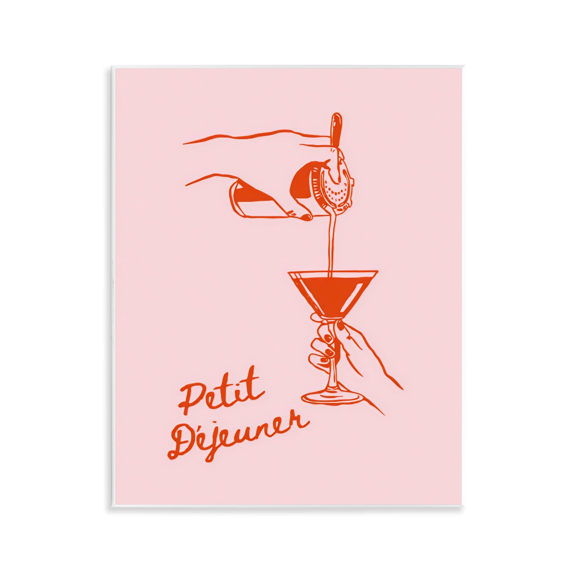 Stupell Industries Pouring Brunch Cocktail Wall Plaque Art, design by The Prints Vibe