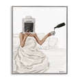 thumbnail image 1 of Stupell Industries Pouring Drink in Bed People Painting Gray Framed Art Print Wall Art, 16 x 20, 1 of 8