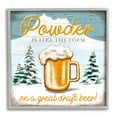 thumbnail image 1 of Stupell Industries Powder Like Foam Phrase Winter Mountain Beer Glass, 17 x 17, Design by Elizabeth Tyndall, 1 of 7