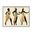 thumbnail image 1 of Stupell Industries Powerful Women Dancing African Glam Fashion Black Beige Graphic Art Gray Framed Art Print Wall Art, 11x14, by Annie Warren, 1 of 6