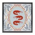 thumbnail image 1 of Stupell Industries French Country Prawn Trio on Blue Gingham Black Floating Frame Canvas Art, 18 x 18, by Vero Illustrates, 1 of 8