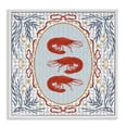 thumbnail image 1 of Stupell Industries French Country Prawn Trio on Blue Gingham White Framed Giclee Art, 12 x 12, by Vero Illustrates, 1 of 8