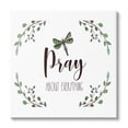 thumbnail image 1 of Stupell Industries Pray About Everything Dragonfly Insect Laurel Branch Crown,30 x 30, Design by Elizabeth Tyndall, 1 of 5