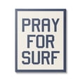 thumbnail image 1 of Stupell Industries Pray for Surf Phrase Nature Painting Gallery Wrapped Canvas Print Wall Art, 16 x 20, 1 of 8
