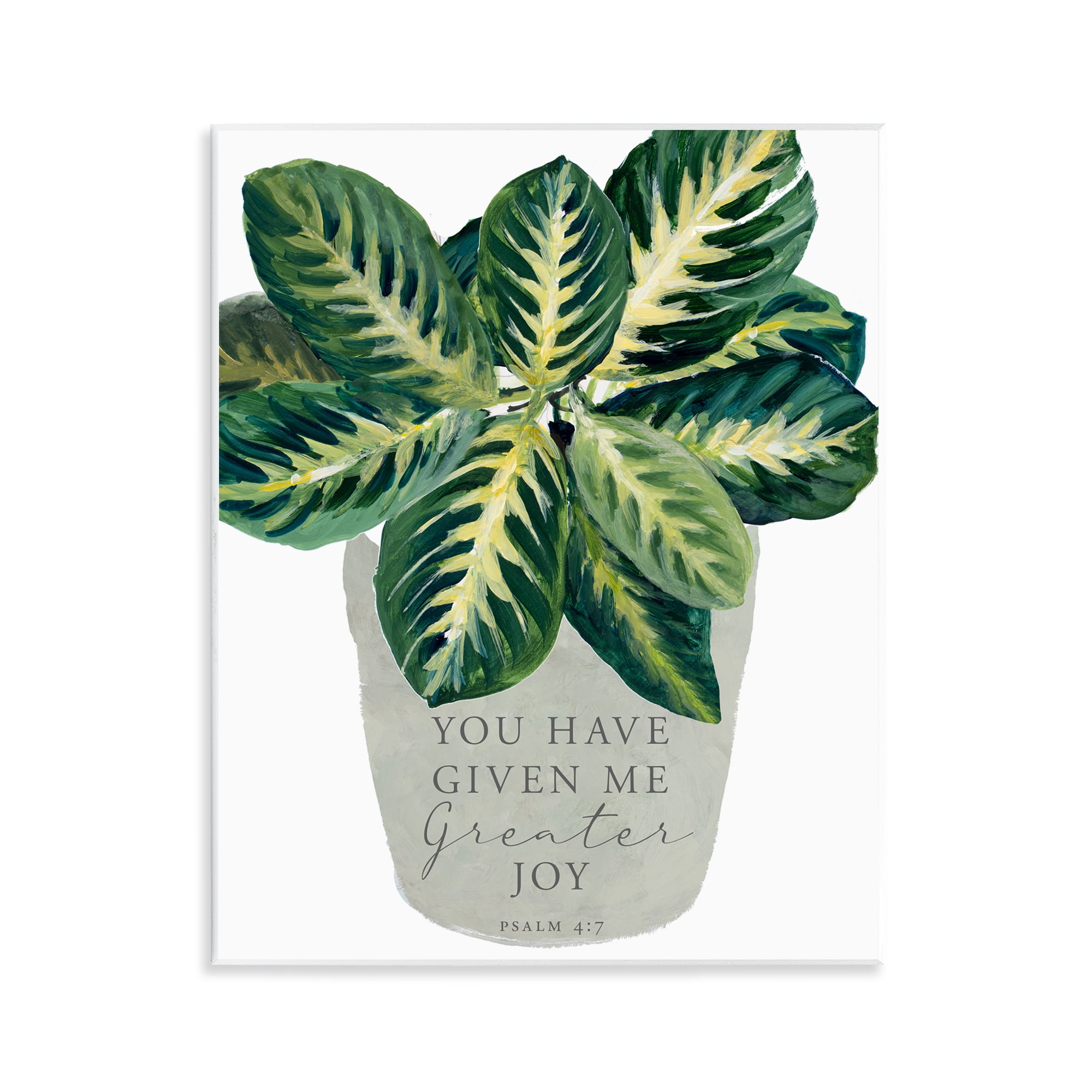 Stupell Industries Prayer & House Plant Wall Plaque Art, design by Lanie Loreth