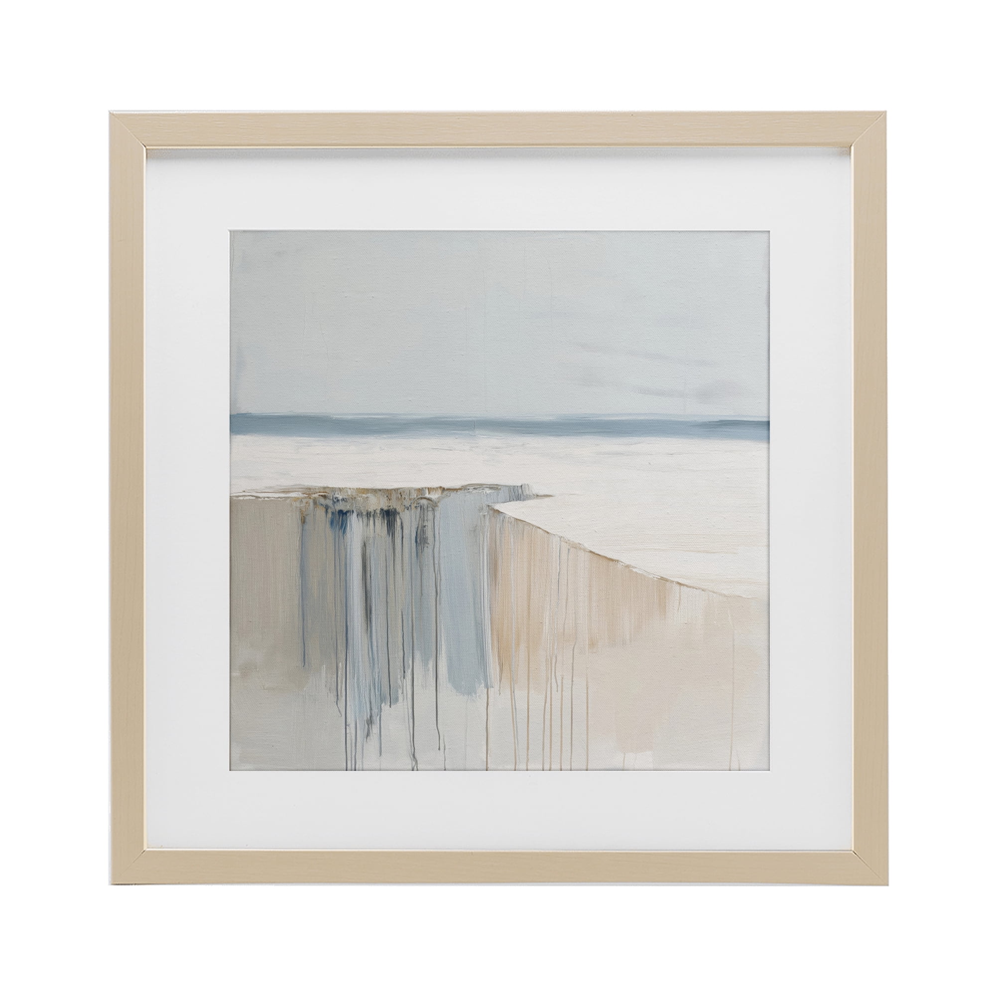 Stupell Industries Precipice Neutral Abstraction Birch Framed Print Under Glass, design by Svetlana Aleynikova