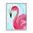 thumbnail image 1 of Stupell Industries Preened Glamorous Flamingo Shabby Bird Painting,24 x 30, Design by Jan Cole, 1 of 5