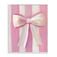 thumbnail image 1 of Stupell Industries Glam Preppy Pink Bow on Stripes White Framed Giclee Art, 16 x 20, by The Prints Vibe, 1 of 8