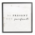 thumbnail image 1 of Stupell Industries Present Not Perfect Rustic Inspirational Painting Black Framed Art Print Wall Art, 12 x 12, 1 of 8