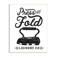 thumbnail image 1 of Stupell Industries Press & Fold Antique Iron Laundry Lettering Phrase Graphic Art Unframed Art Print Wall Art, Design by Lettered and Lined, 1 of 5