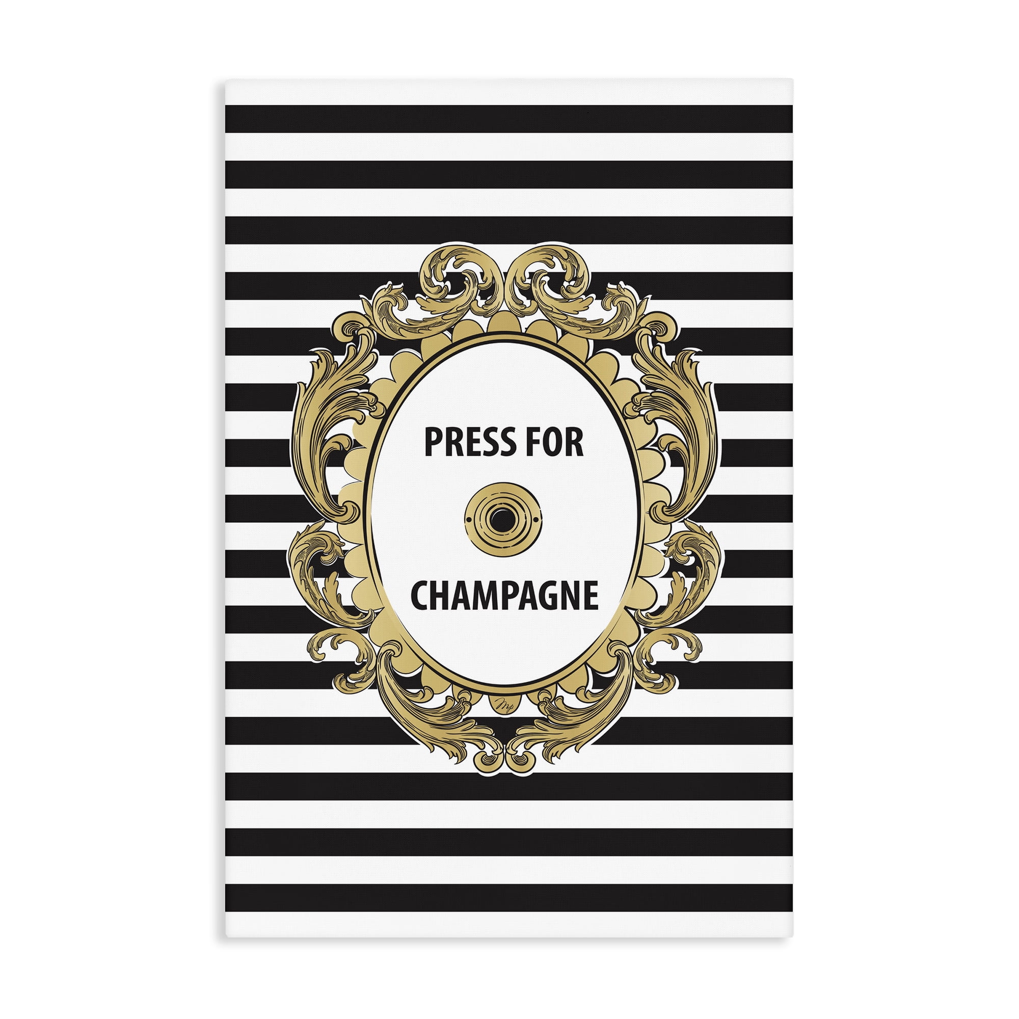 Stupell Industries Press For Champagne Celebration Canvas Wall Art, design by Martina Pavlova