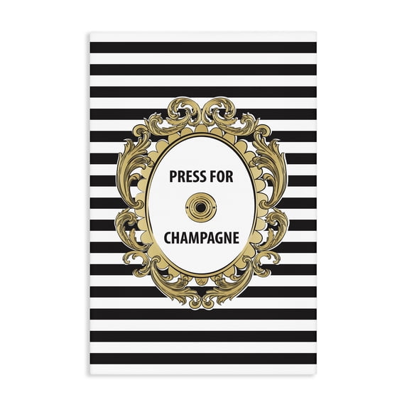 Stupell Industries Art Deco Press For Champagne Celebration Canvas Art, 20 x 30, by Martina Pavlova