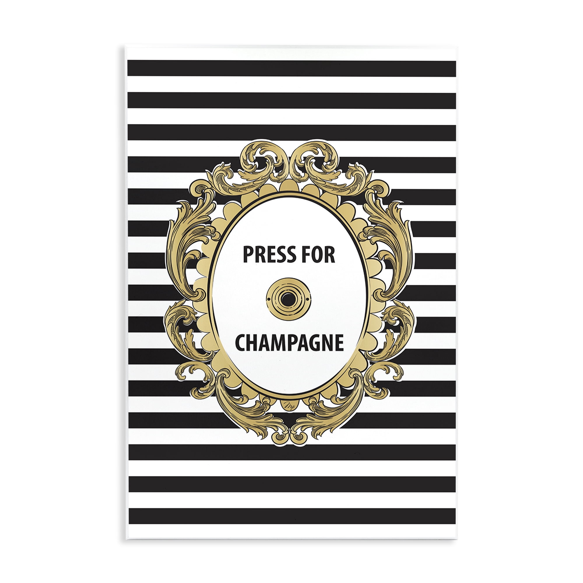 Stupell Industries Press For Champagne Celebration Wall Plaque Art, design by Martina Pavlova