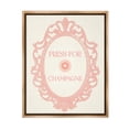 thumbnail image 1 of Stupell Industries Press For Champagne Food & Beverage Painting Brown Floater Framed Canvas Art Print Wall Art, 25 x 31, 1 of 10