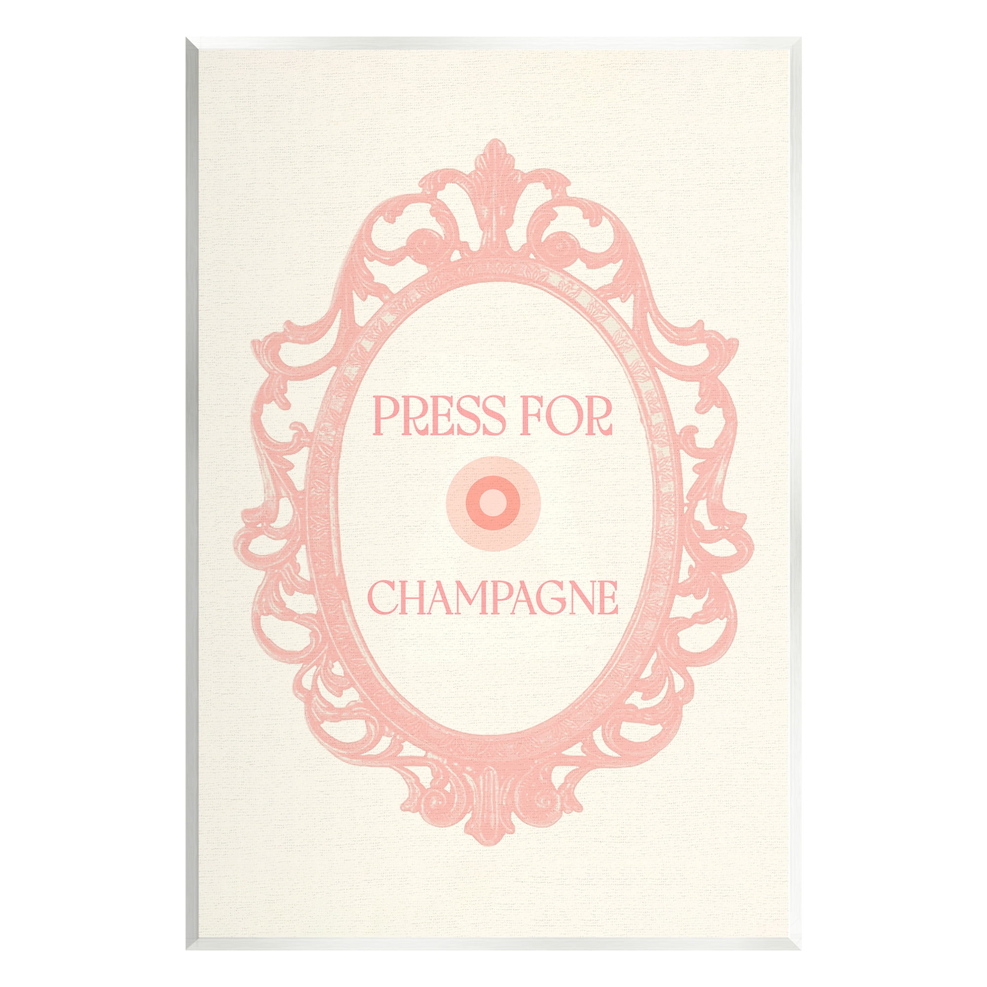 Stupell Industries Press For Champagne Food & Beverage Painting Unframed Art Print Wall Art, 13 x 19