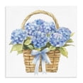 thumbnail image 1 of Stupell Industries Shabby Chic Pretty Blue Hydrangea Picnic Basket Canvas Art, 36 x 36, by Petals Prints Design, 1 of 8