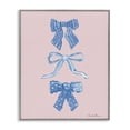 thumbnail image 1 of Stupell Industries Glam Pretty Bows Blue & Pink Gray Framed Giclee Art, 11 x 14, by Farida Zaman, 1 of 7