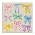 thumbnail image 1 of Stupell Industries Pretty Bows Differing Patterns Canvas Wall Art design by Jilly Jack Designs, 36 x 36, 1 of 7