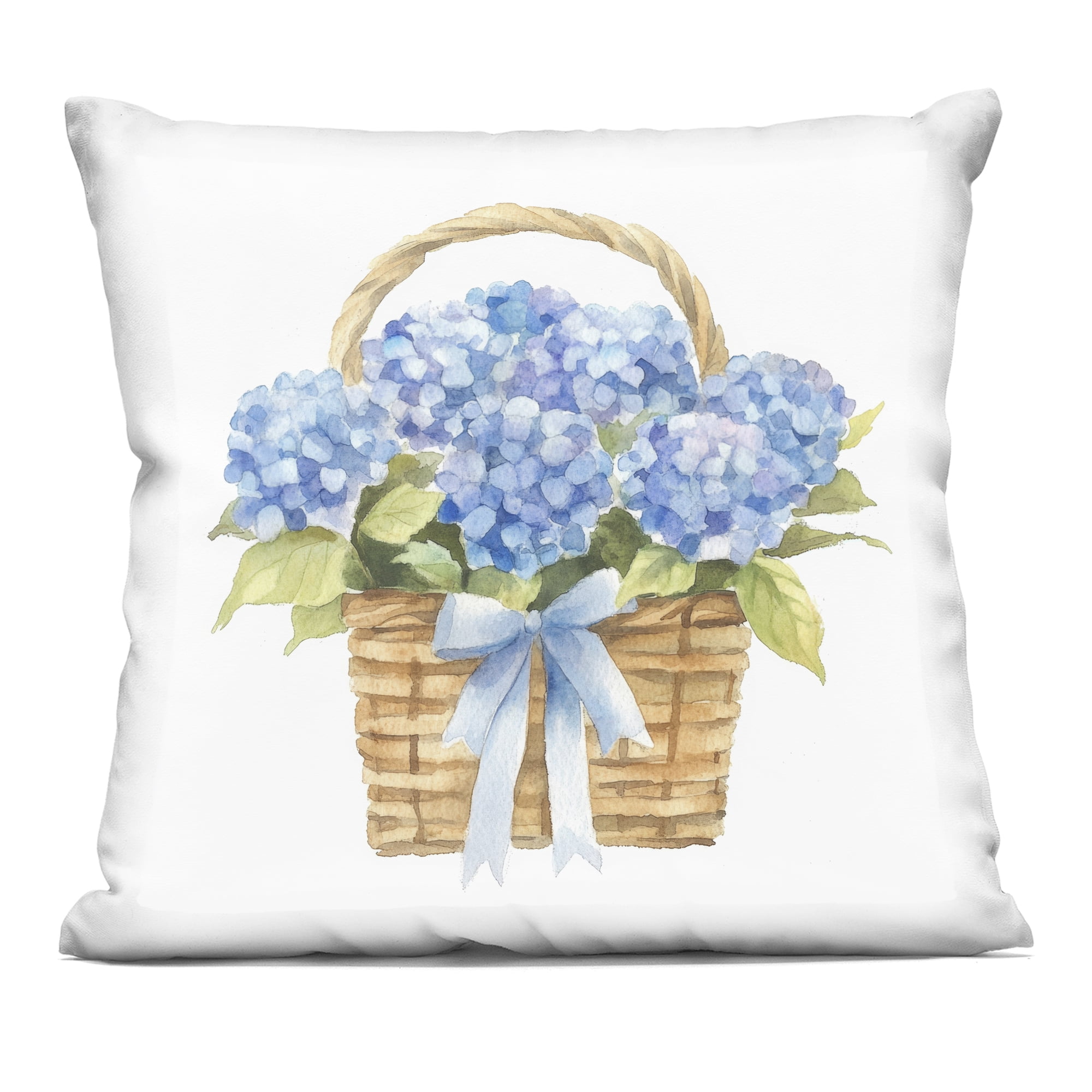 Stupell Industries Pretty Picnic Hydrangeas Decorative Printed Throw Pillow, design by Petal Prints Design