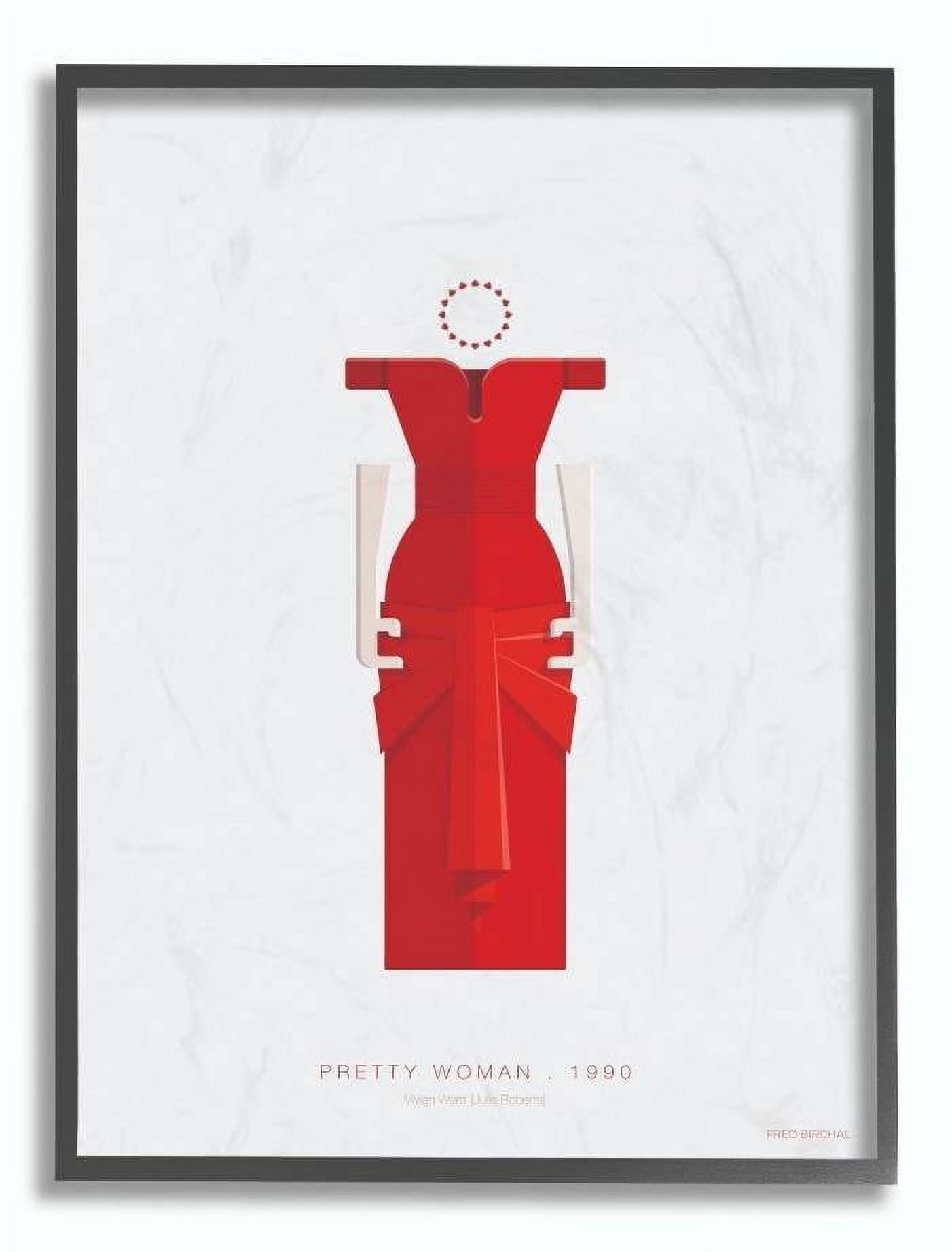 Stupell Industries Pretty Woman Famous People Characters Fashion Design Framed Wall Art by Fred Birchal