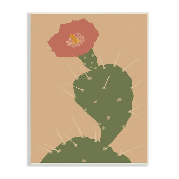 Stupell Industries Prickly Boho Cactus Flower Modern Pictorial Plant Graphic Art Unframed Art Print Wall Art, Design by Kamdon Kreations