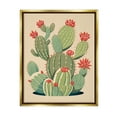 thumbnail image 1 of Stupell Industries Prickly Pear Cactus Botanicals Botanical & Floral Painting Gold Floater Framed Art Print Wall Art, 1 of 6