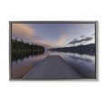 thumbnail image 1 of Stupell Industries Coastal Priest Lake Stacked Pink Gray Floating Frame Canvas Art, 31 x 21, by Jeff Poe Photography, 1 of 7