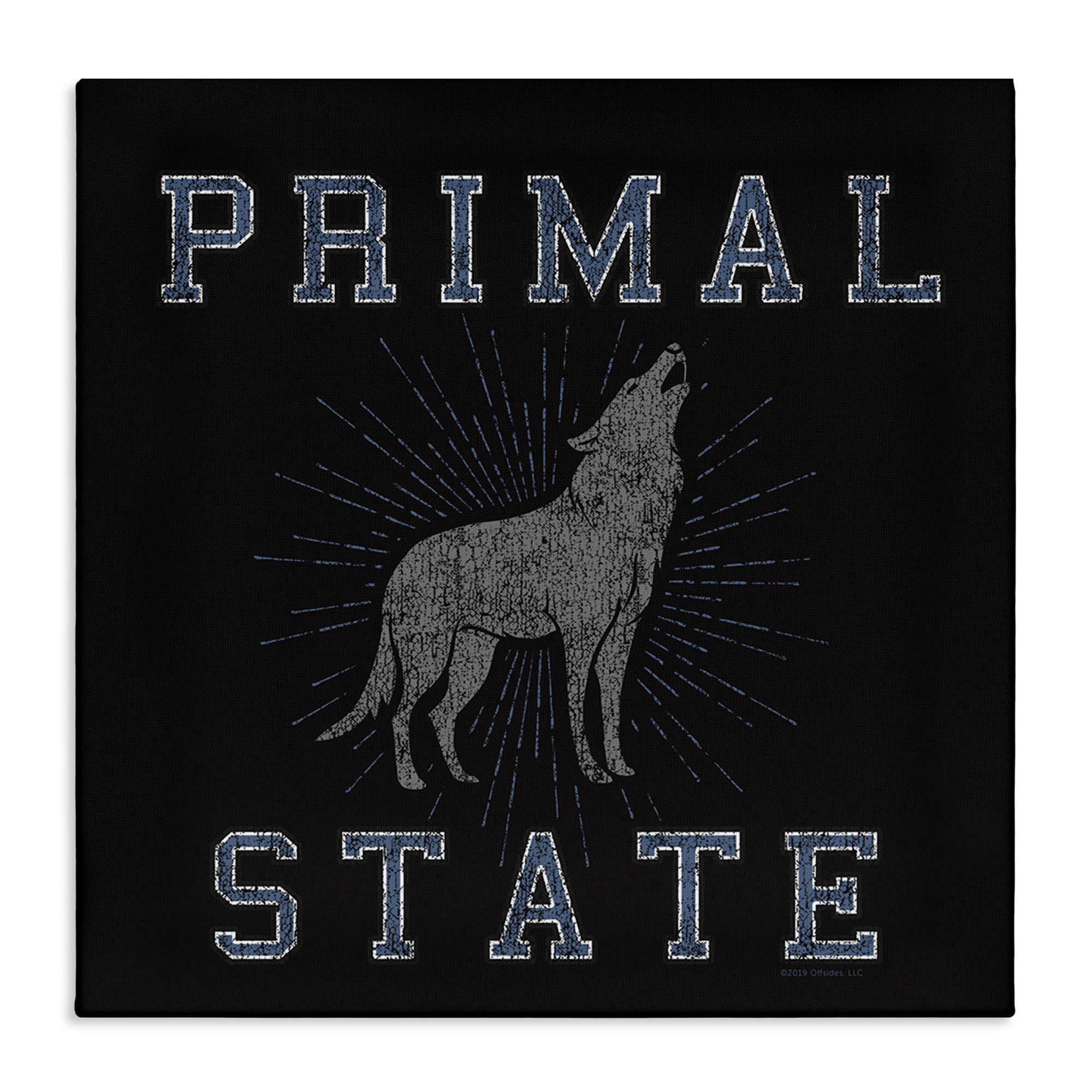 Stupell Industries Primal Wolf State Animals Painting Wrapped Canvas Art Print Wall Art, 30 x 30