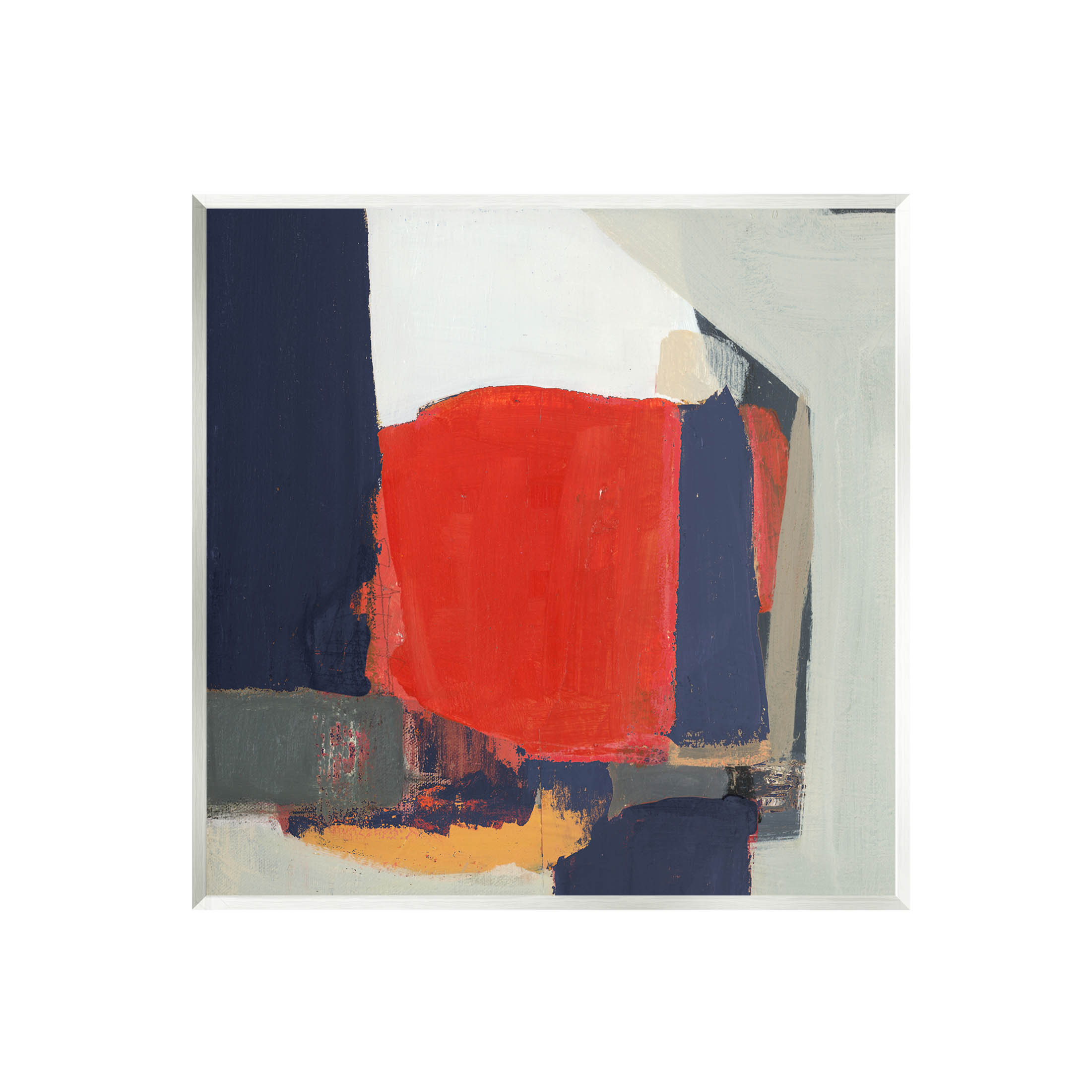 Stupell Industries Primary Blocked Geometric Shapes Painting Unframed Art Print Wall Art, Design by Terri Burris