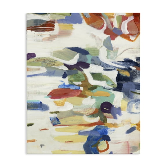 Stupell Industries Primary Hued Abstraction Canvas Wall Art, design by Lisa Ridgers