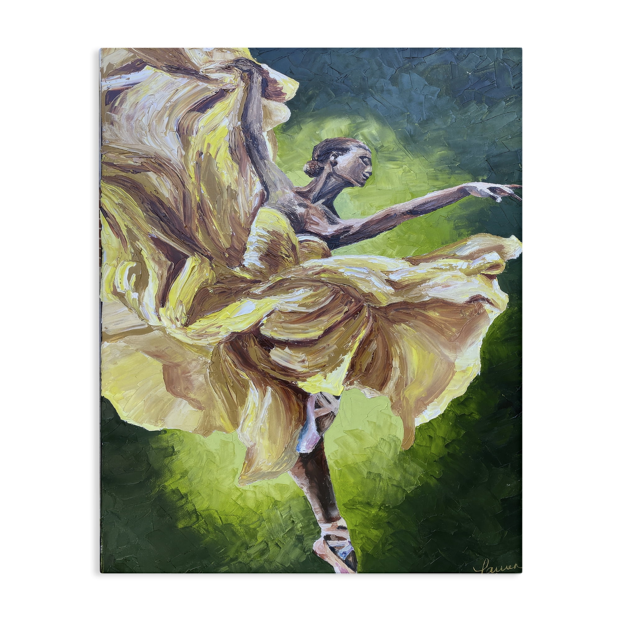 Stupell Industries Primavera Ballet Dancer Canvas Wall Art, design by Lauren Luna