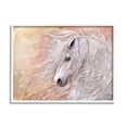 thumbnail image 1 of Stupell Industries Primavera White Horse Animals & Insects Painting White Framed Art Print Wall Art, 14 x 11, 1 of 9