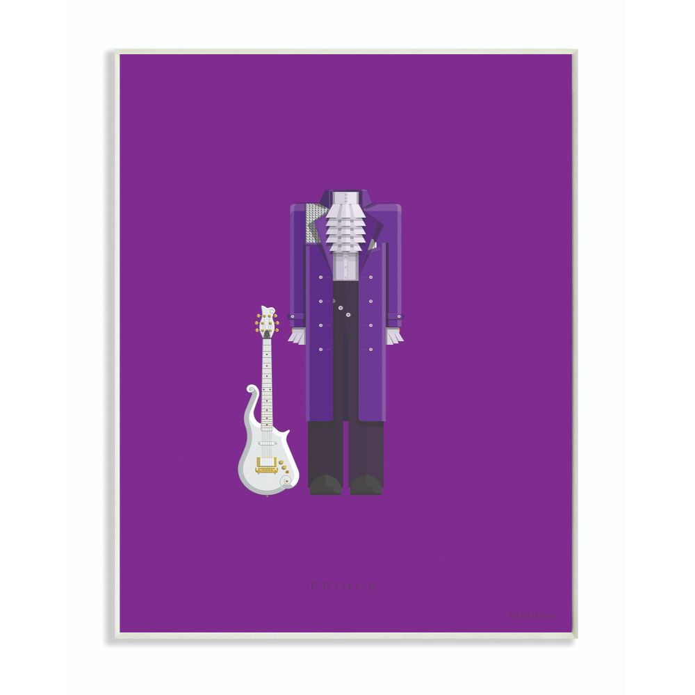 Stupell Industries Prince Famous People Characters Fashion Design Wall Plaque by Fred Birchal
