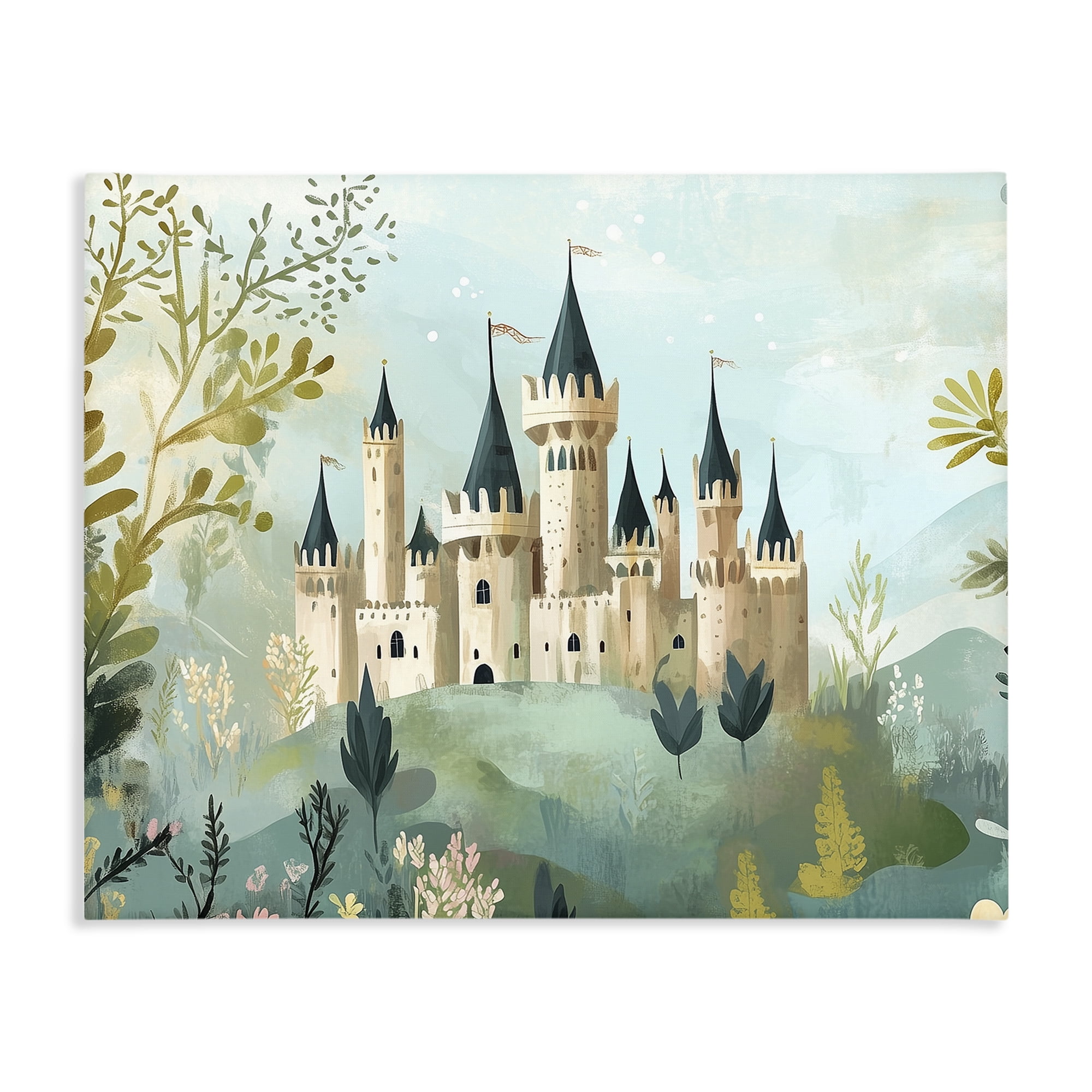 Stupell Industries Princess' Castle View Canvas Wall Art, design by Christine Simpson Art