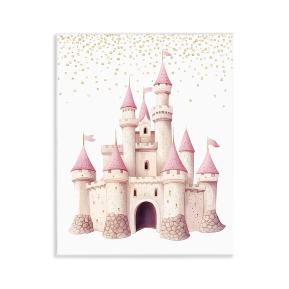 Stupell Industries Princess Dreams Castle Wall Plaque Art, design by Christine Simpson Art