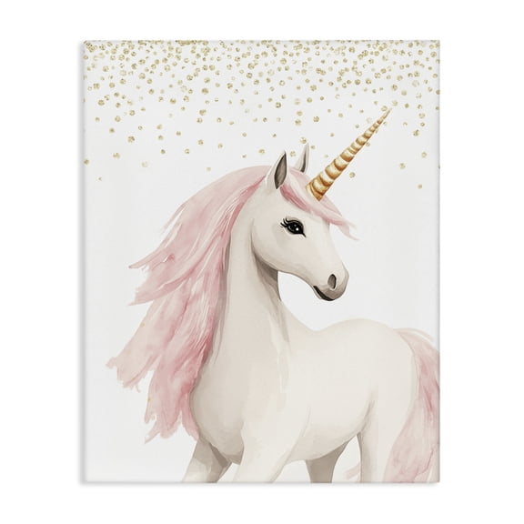 Stupell Industries Princess Dreams Unicorn Canvas Wall Art, design by Christine Simpson Art