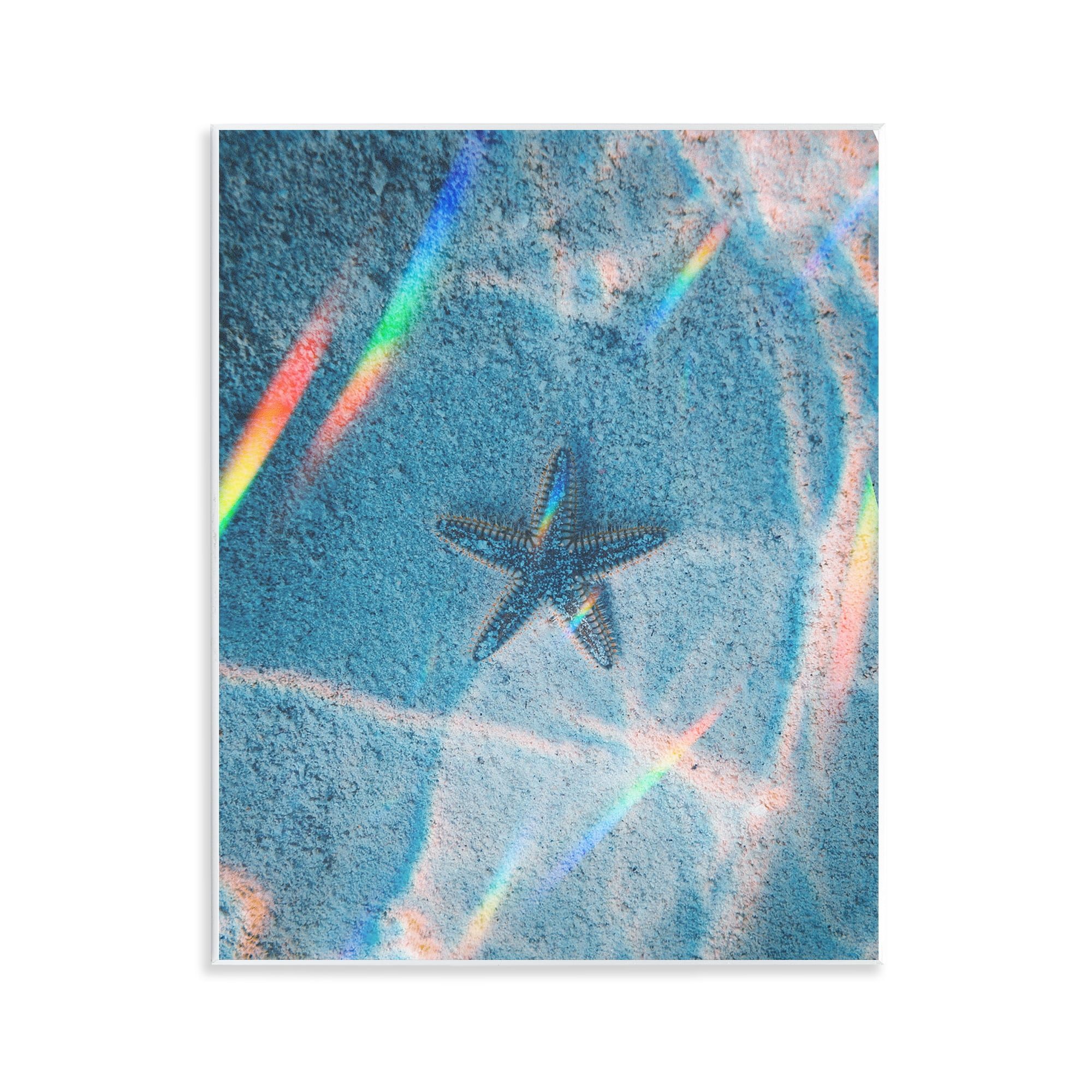 Stupell Industries Prismatic Starfish on Sea Floor Animals Photography Unframed Art Print Wall Art, 11 x 14