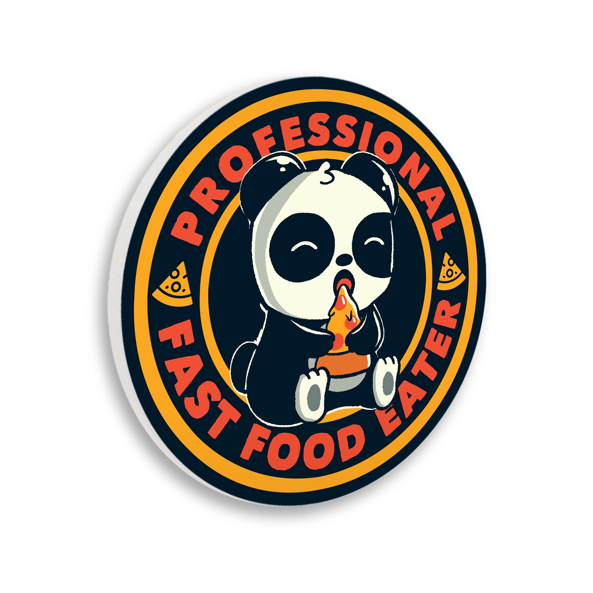 Stupell Industries Professional Fast Food Eater Circular Wall Plaque, design by Tobe Fonseca