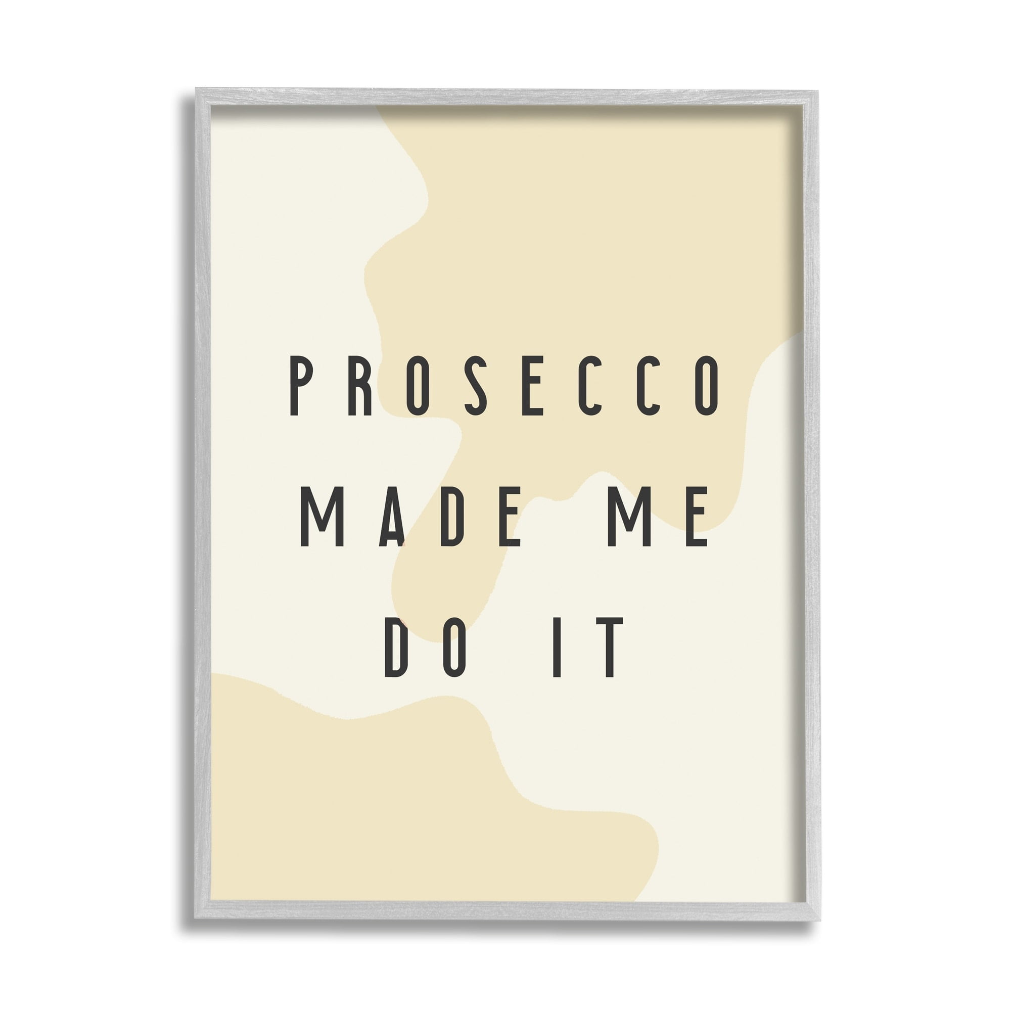 Stupell Industries Prosecco Made Me Do It Phrase Abstract Pattern, 11 x 14, Design by Daphne Polselli