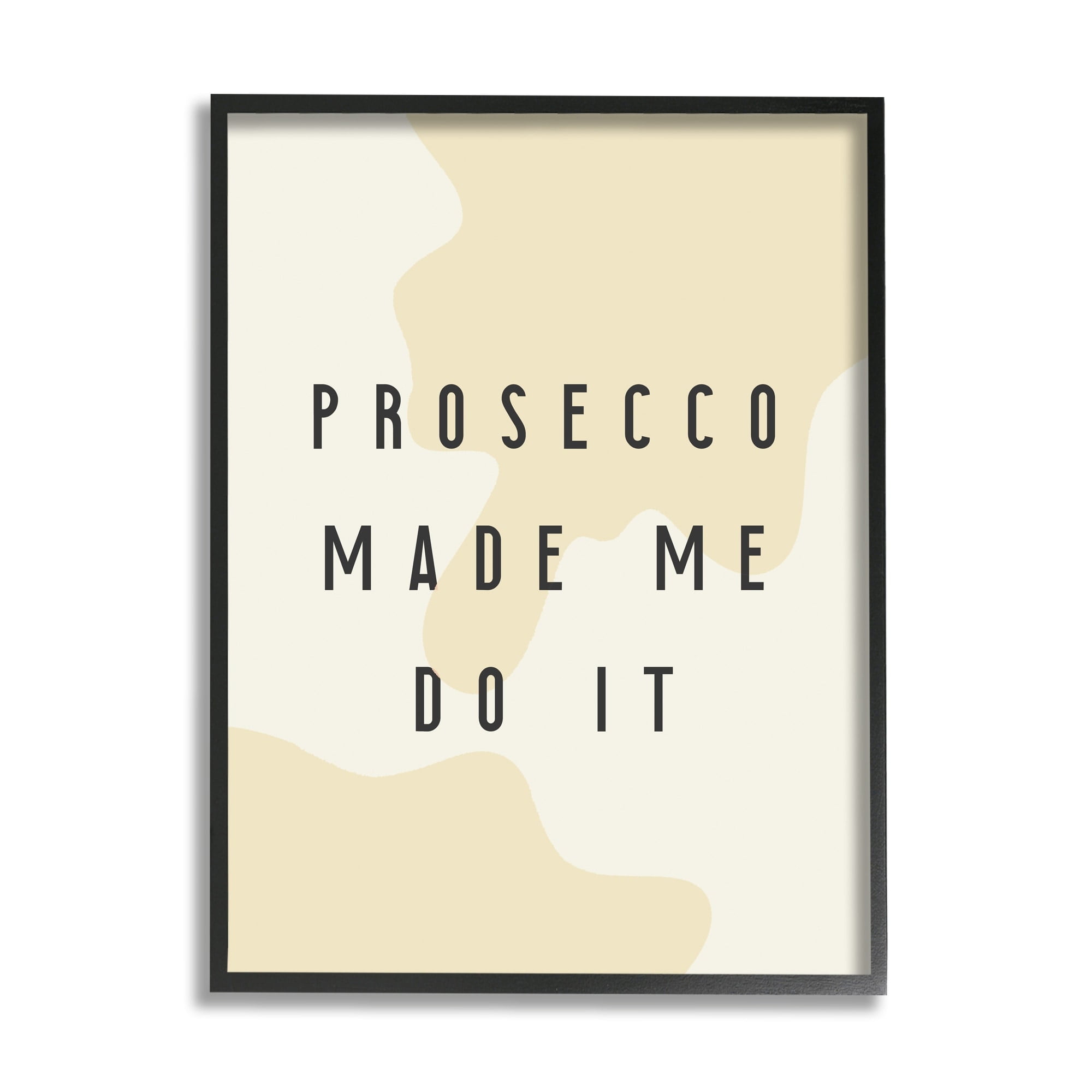Stupell Industries Prosecco Made Me Do It Phrase Abstract Pattern, 16 x 20, Design by Daphne Polselli