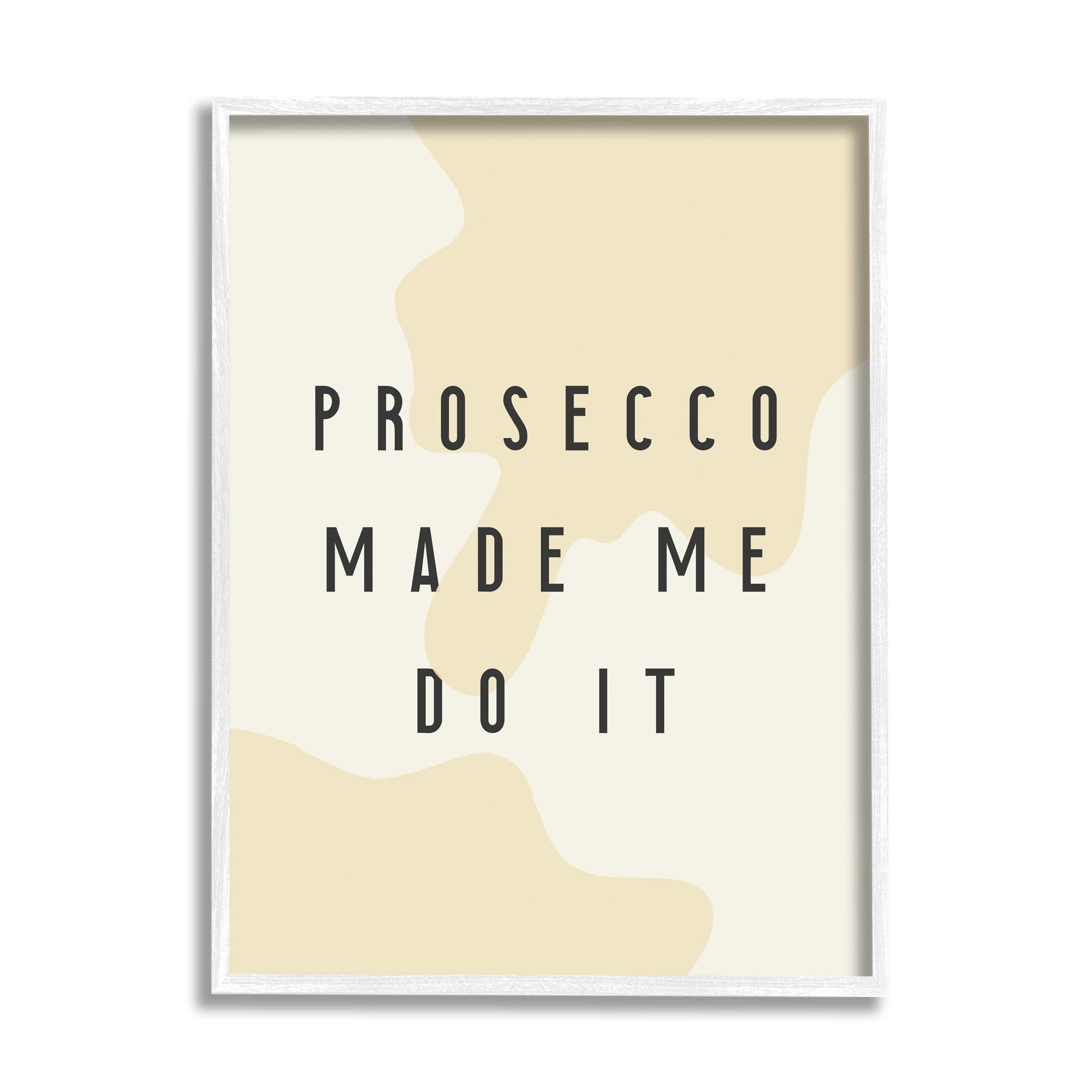 Stupell Industries Prosecco Made Me Do It Phrase Abstract Pattern, 16 x 20, Design by Daphne Polselli