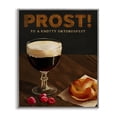 thumbnail image 1 of Stupell Industries Prost Beer & Pretzel Food & Beverage Painting Gray Framed Art Print Wall Art, 11 x 14, 1 of 2