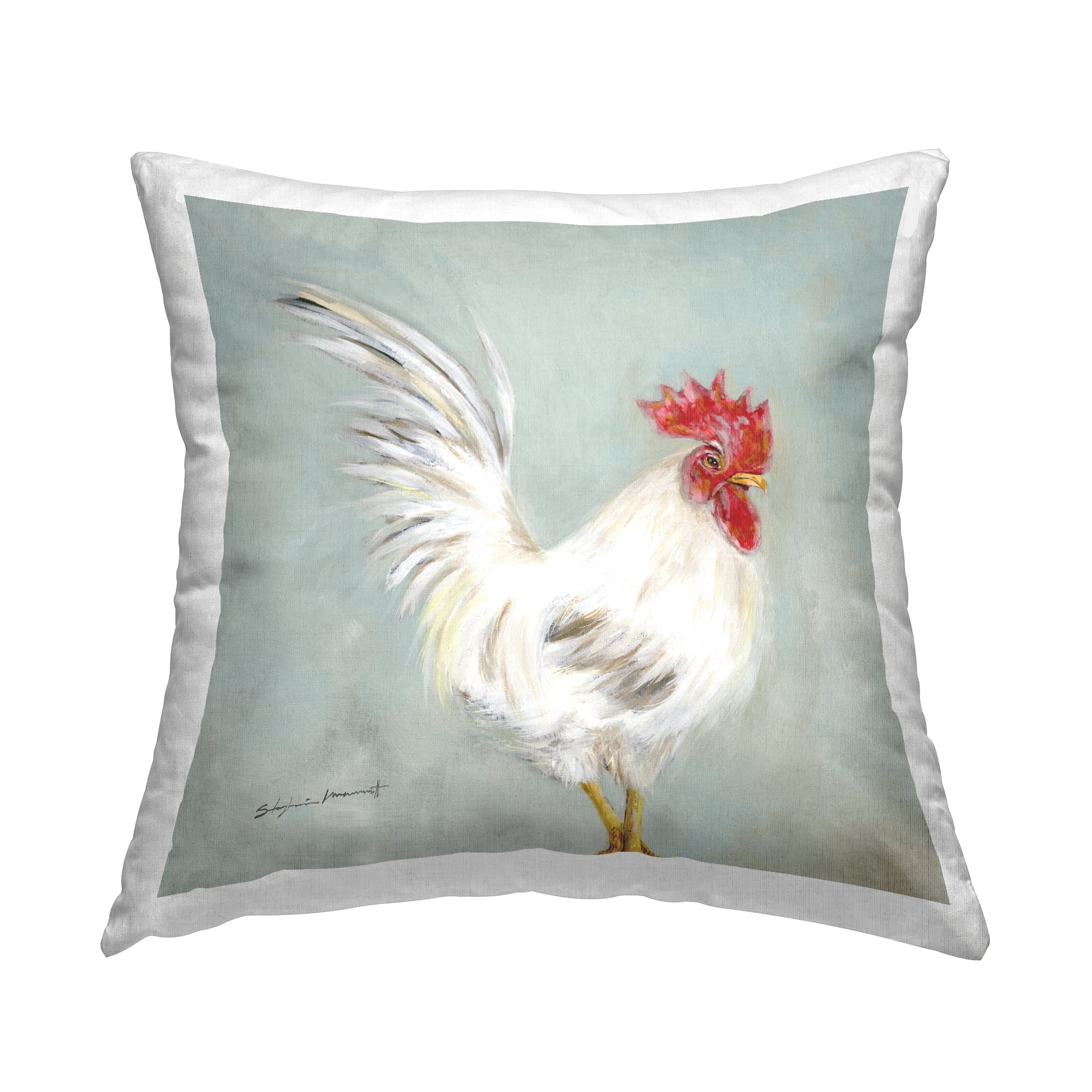 Stupell Industries Proud Hen Country Animal Printed Throw Pillow Design by Stephanie Workman Marrott