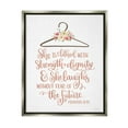 thumbnail image 1 of Stupell Industries Proverbs Verse Uplifting Religious Calligraphy Floral Design Graphic Art Luster Gray Floating Framed Canvas Print Wall Art, Design by Imperfect Dust, 1 of 5